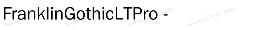 FranklinGothicLTPro 字体转换